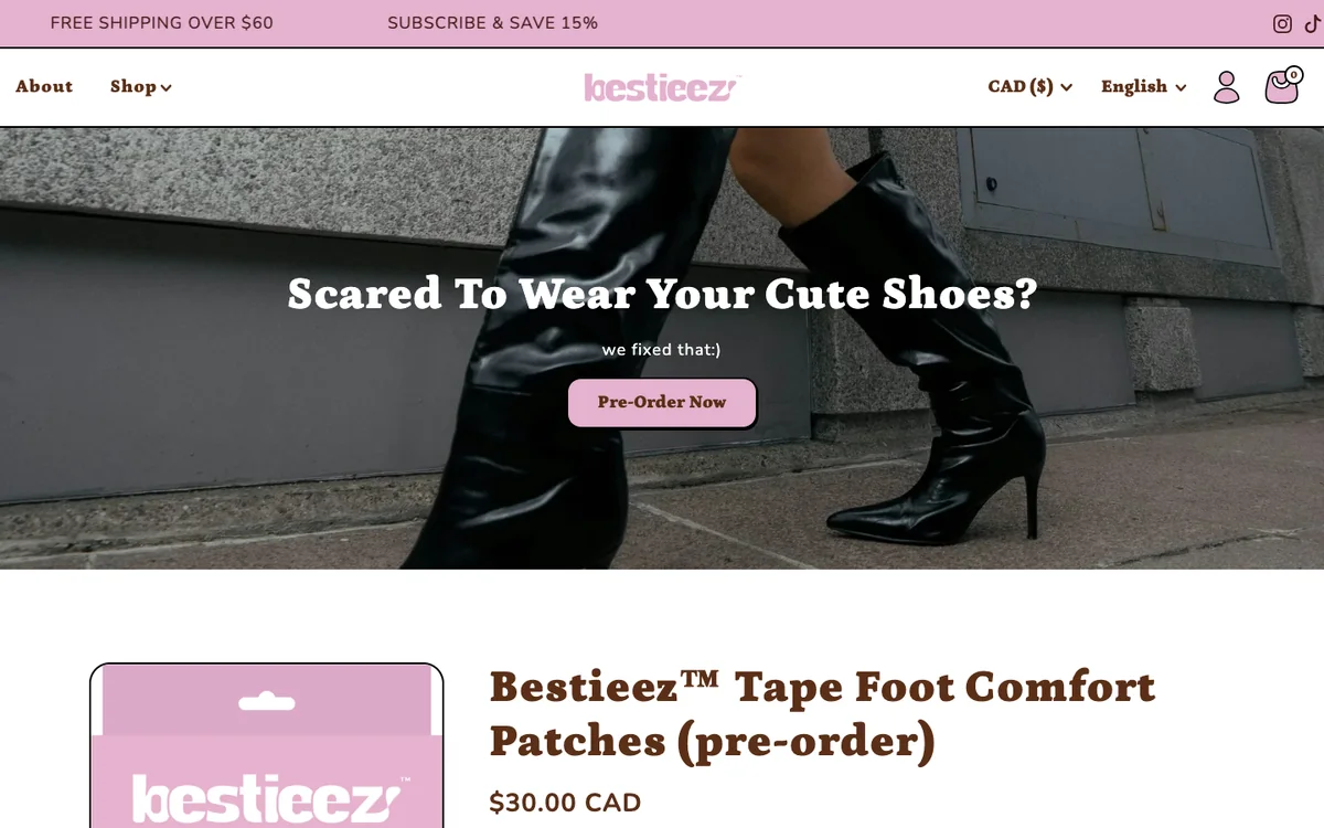 BESTIEEZ commerce-first storefront
